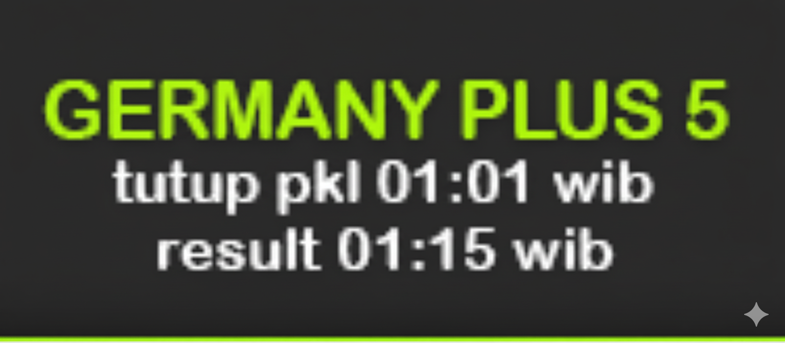 jadwal germany plus 5